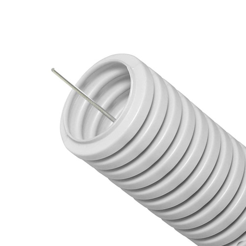 Труба ПВХ гофрир. легкая, с зондом диам 32мм Экопласт