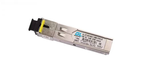 Модуль промышленный GIGALINK SFP, WDM, 1,25Гбит/c, одно волокно SM, SC, Tx:1550/Rx:1310 нм, DDM, 14 дБ (до 20 км)