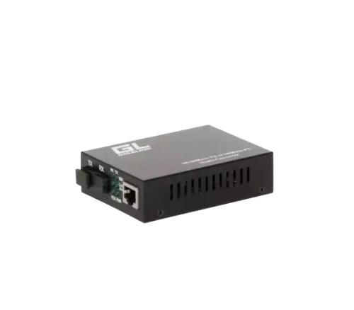 Медиаконвертер неуправляемый, из UTP 100Мбит/c в WDM, SM, SC, Tx:1310/Rx:1550, 18 дБ, до 20 км, rev.2