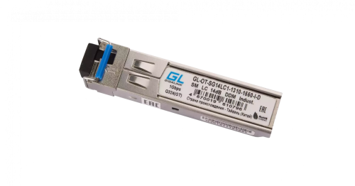 Модуль промышленный GIGALINK SFP, WDM, 1,25Гбит/c, одно волокно SM, LC, Tx:1310/Rx:1550 нм, DDM, 14 дБ -40C