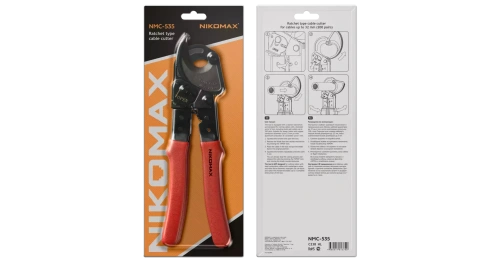 Кусачки кабельные, храповые, для многопарных кабелей