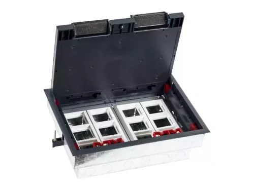 Люк в пол на 12 постов (45х45мм) в комплекте с коробкой и суппортами