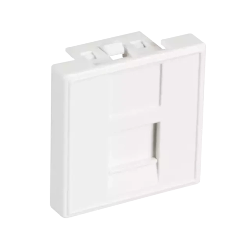 Вставка типа Mosaic 45x45 мм, 1 порт, под модули-вставки типа Keystone, белая, 10 шт