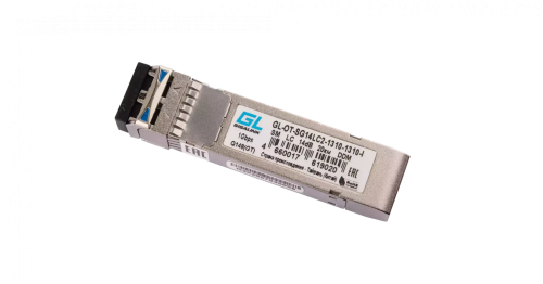 Модуль промышленный GIGALINK SFP, 1,25Гбит/c, два волокна SM, 2xLC, 1310 нм, 14 дБ, DDM (до 20 км) -40С