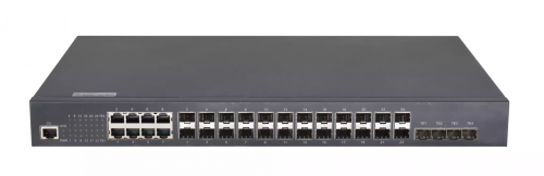 Управляемый коммутатор GIGALINK, L2++ Stack, 16*1000Base-X SFP, 8*комбо 100/1000Base-T/SFP, 4*1/10Гбит/с SFP+, 1 RJ45 консольный порт, 1U 19", 220В